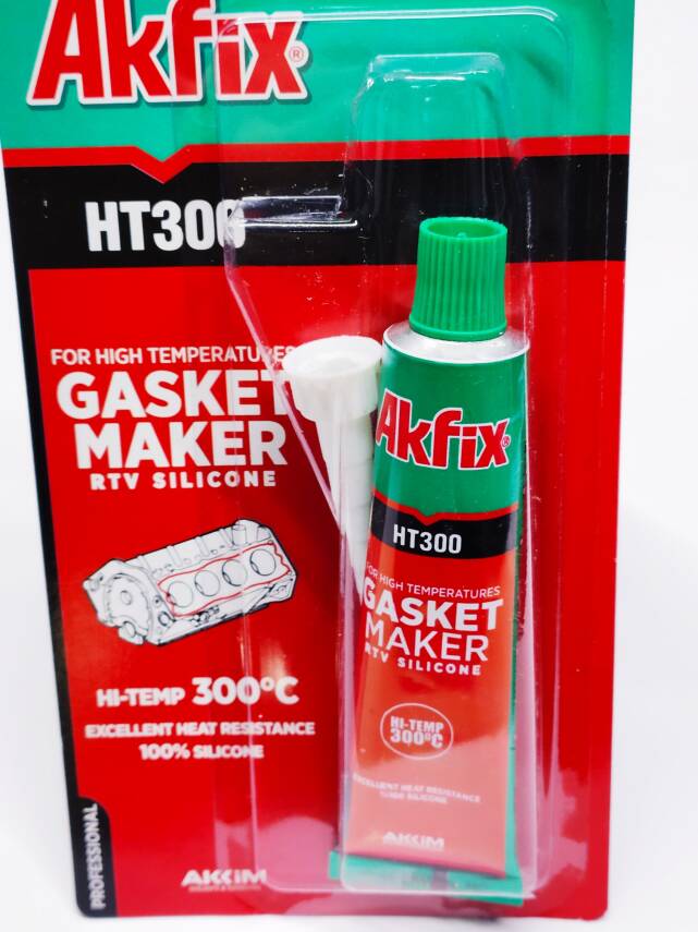 AKFİX HT-300 YÜKSEK ISIYA DAYANIKLI SİLİKON 300 DERECE 50 GR - 1