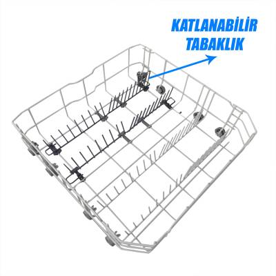 Altus Bulaşık Makinesi Alt Sepet Katlanabilir Tabaklıklı