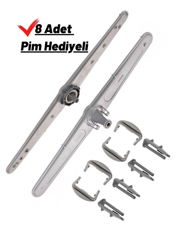 Altus Bulaşık Makinesi Alt Ve Üst Pervane Takımı + 8 li Pim Seti - 1