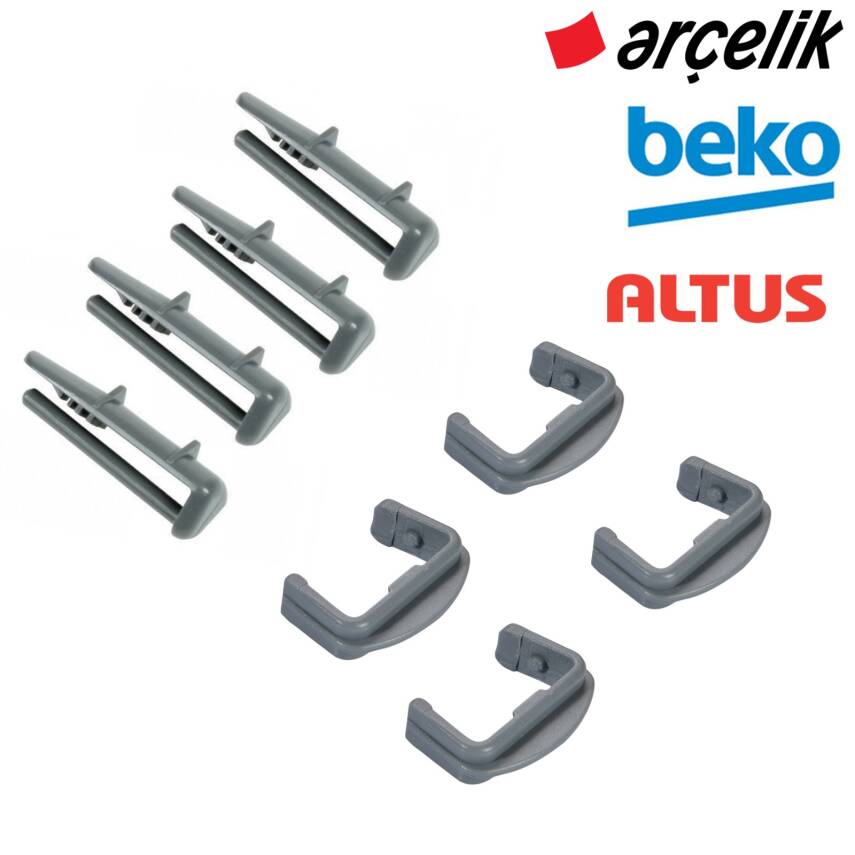 Arçelik - Beko - Altus Bulaşık Makinesi Ön Arka Ray Pimi 8'li Set - 1