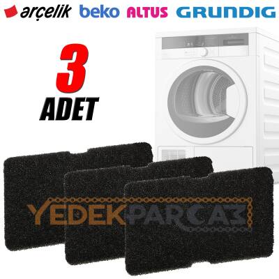 Beko D 81 HPE / D 81 HPESF Kurutma Makinesi Sünger Filtre (3 Adet)