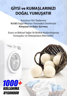 Beko Kurutma Çamaşır Arçelik Kurutma Çamaşır Makinası Yün  Topu Ve Koku Seti - 3