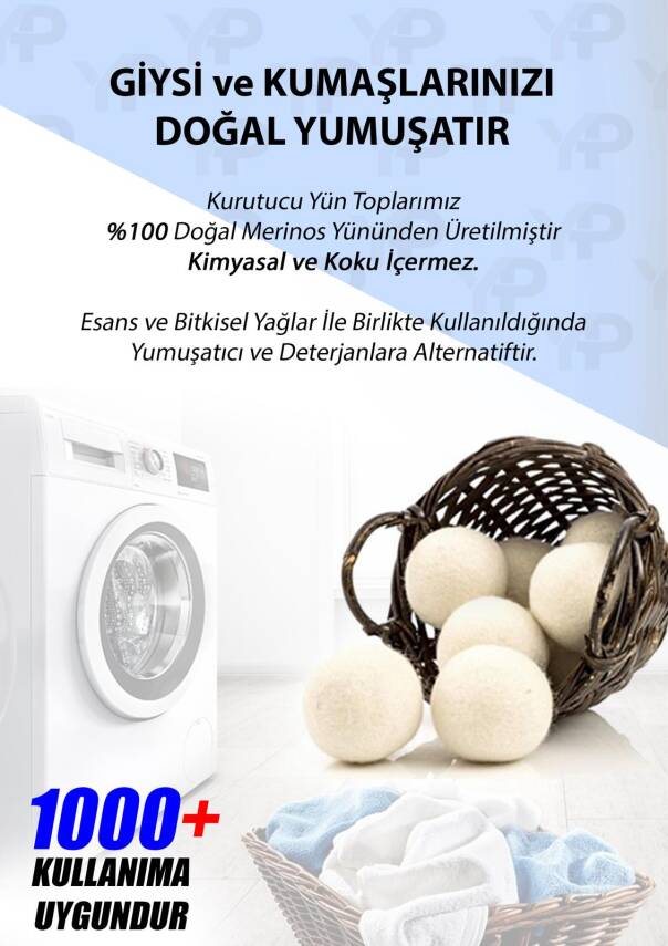 Bosch Kurutma Çamaşır Arçelik Kurutma Çamaşır Makinası Yün  Topu Ve Koku Seti Yün  Topu Ve Koku Seti - 2