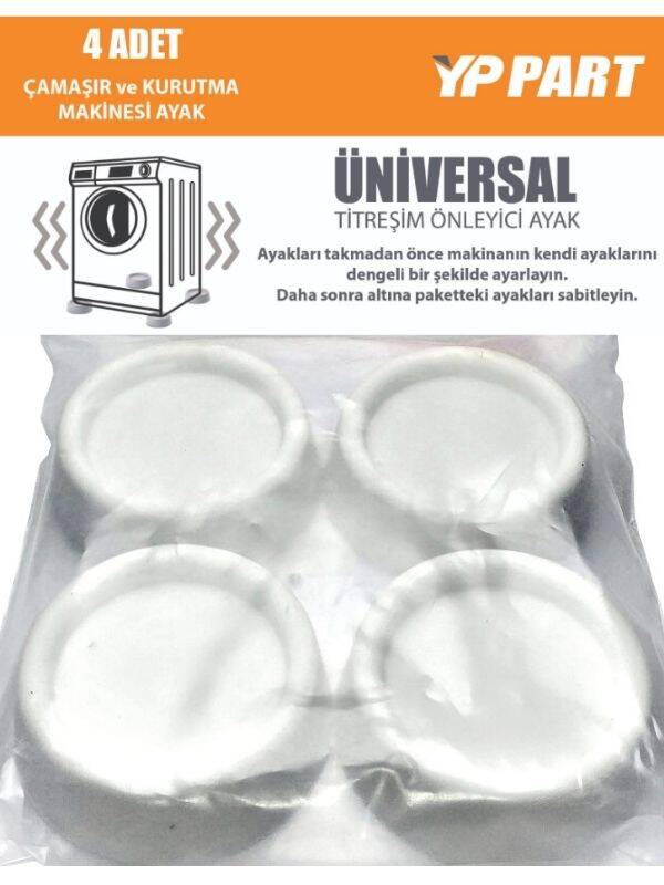 Çamaşır Makinesi Titreşim ve Sarsıntı Engelleyici Silikon Ayak Takımı (4 Adet) - 2