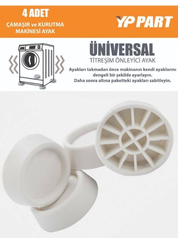 Çamaşır Makinesi Titreşim ve Sarsıntı Engelleyici Silikon Ayak Takımı (4 Adet) - 1