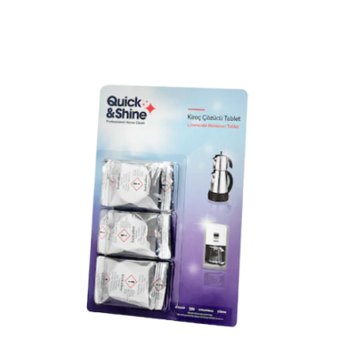 Çay Kahve Leke Çıkarıcı Set Quick - Shine Kireç Çözücü Tablet - 1