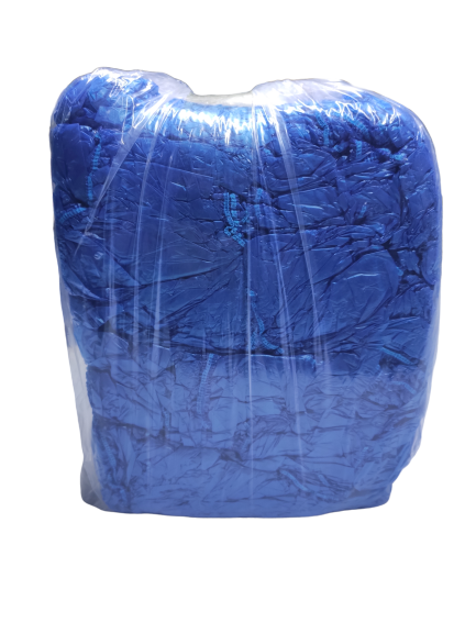 ÇİFT LASTİKLİ KALIN POŞETLİ HİJYENİK GALOŞ MAVİ 1000 ADET - 2