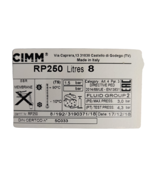 Demirdöküm Nitromix Kombi Genleşme Tankı Kare - Cimm 3/8 8 lt - 4