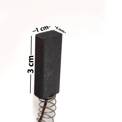 ELEKTIRİKLİ SÜPÜRGE MOTOR KÖMÜRÜ YAYLI 30MM 10MM 6MM - 2