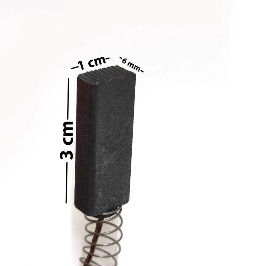 ELEKTIRİKLİ SÜPÜRGE MOTOR KÖMÜRÜ YAYLI 30MM 10MM 6MM - 2