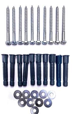 KLİMA DÜBEL 12 MM TUĞLA DÜBELİ( 1 TAKIM )( VİDA - DÜBEL - PUL )