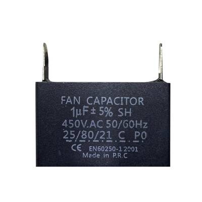 Klima Kare Kondansatörü 1 uF  ( 2 Bacak )