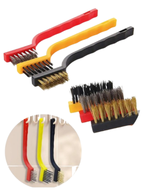 Kombi ana eşanjör temizleme fırçası Seti Çelik - Pirinç - Naylon - 3