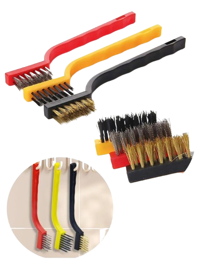 Kombi ana eşanjör temizleme fırçası Seti Çelik - Pirinç - Naylon - 3