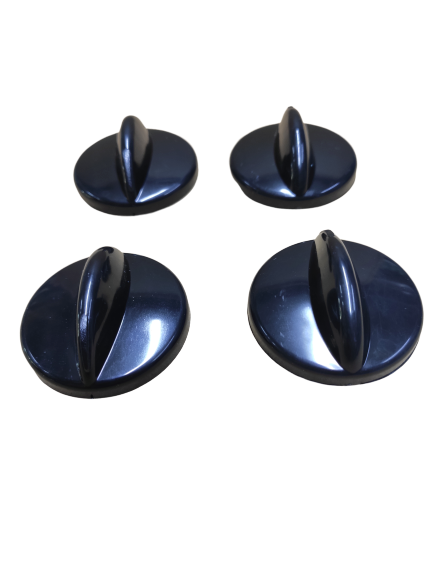 Kumtel Ocak &amp; Fırın Düğme 4 lü Set ( Siyah ) - 1