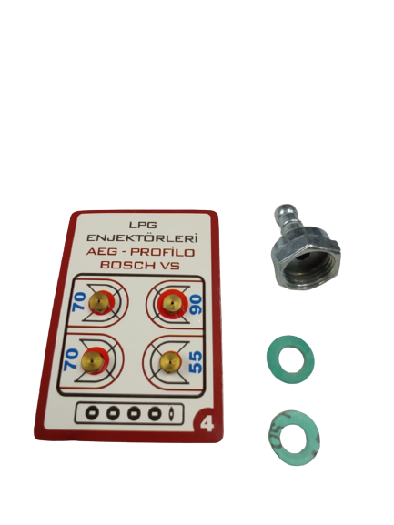 Lpg Ocak Memesi̇ Enjektör 4 lü Set Di̇rsek ve Conta ( ÜNİVERSAL ) - 1