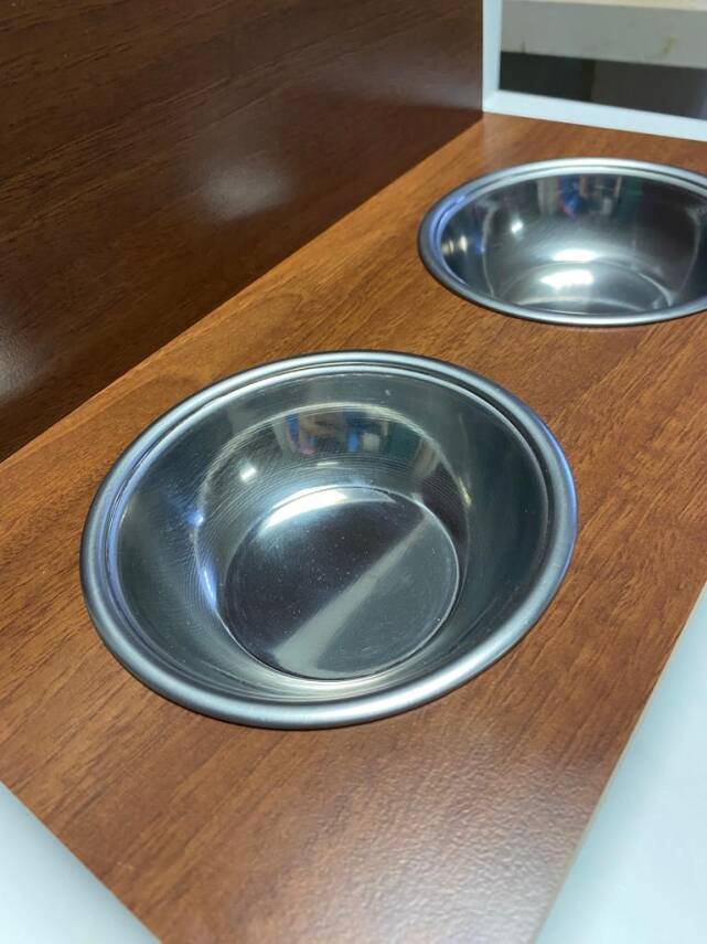 Mama Kabı Standı Ahşap Kedi - Köpek Su Mama Kabı Özelle Üretilmiş. - 1