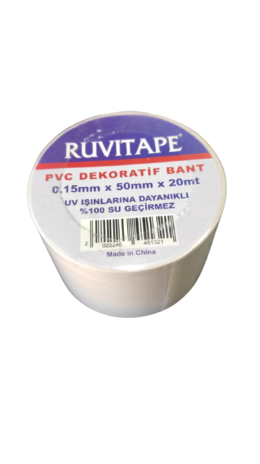PVC DEKORATİF BEYAZ SARGI BANTI - 1